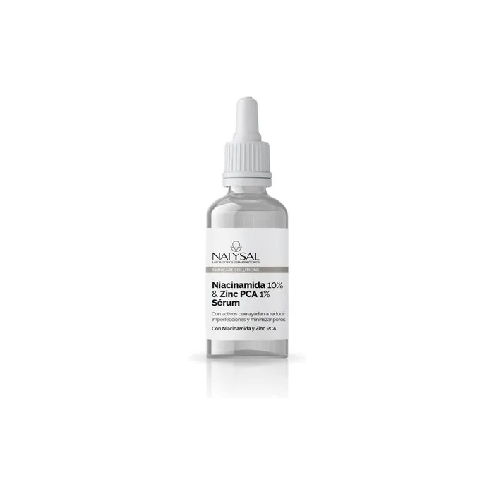 Niacinamide And Zinc Pca Serum 20ml Sebum Regulating Formula Even Skin All Skin Types Made In Spain Natysal