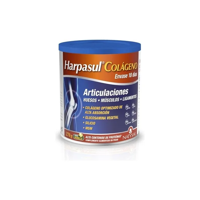 HARPASUL Collagen 270g High Absorption with Vegetable Glucosamine Silicon and MSM Natysal