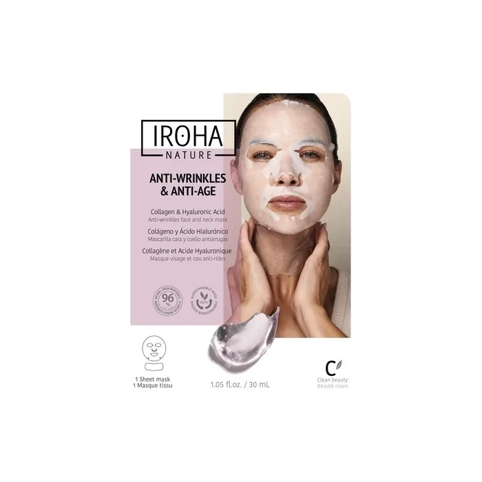 Iroha Nature Face and Neck Tissue Mask with Collagen