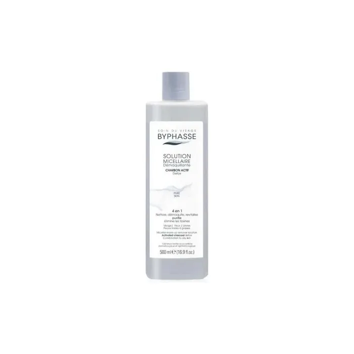 Byphasse Byphasse Micellar Makeup Remover Solution With Activated Charcoal 500ml
