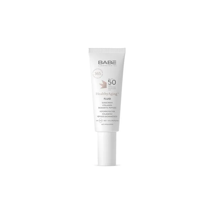 Babylabor Healthyaging Fluid Spf 50 Face Sunscreen Repairs And Corrects Elastic And Radiant Skin Fast Absorption