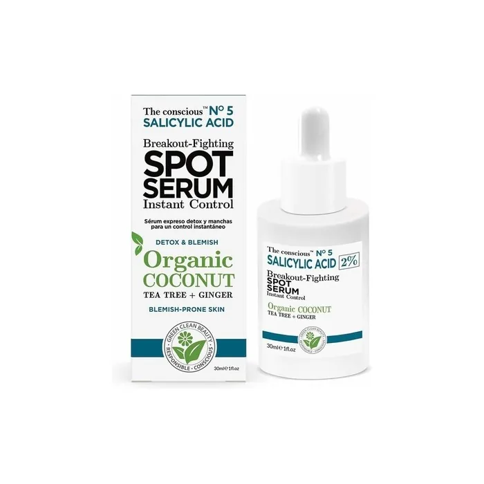 Salicylic Acid Breakout-Fighting Spot Serum with Organic Coconut 30ml