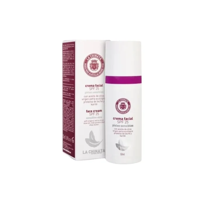 La Chinata Face Cream for Sensitive Skin SPF 25 - Hydration and Sun Protection