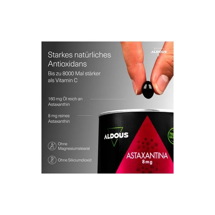 Astaxanthin 120 Softgels with 160mg Natural Astaxanthin Oil