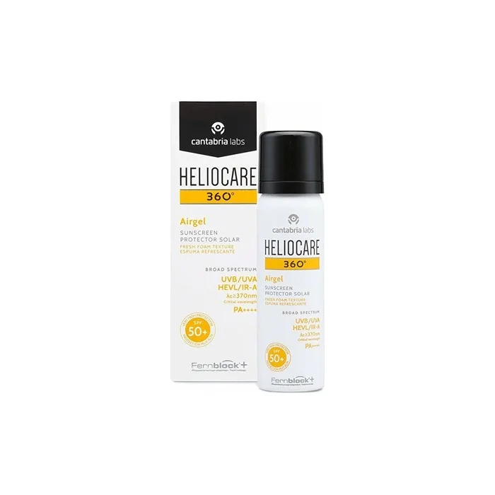 Heliocare 360 Airgel Spf50 Face Sunscreen 60 Ml High Protection Foam