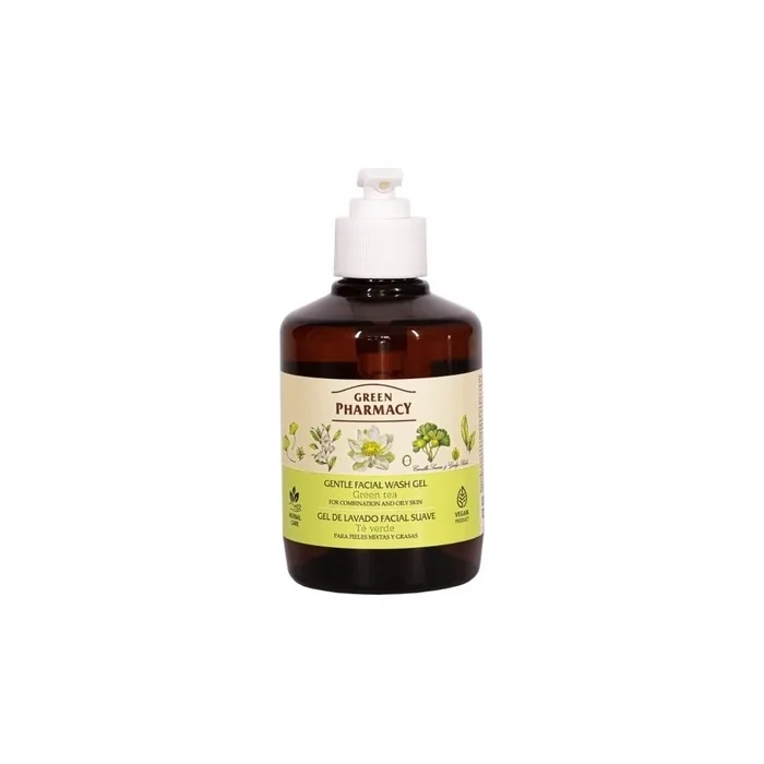 Herbal Care Gentle Facial Wash Gel For Dry And Sensitive Skin - Green Tea, 270ml