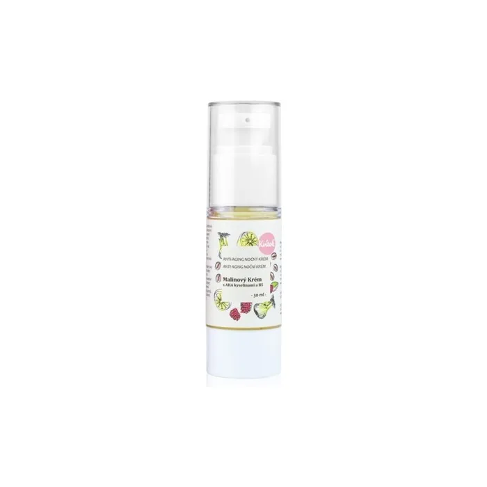Kvitok Raspberry Cream With Ah Acids Night Cream For Mature 40 Skin 30 Ml