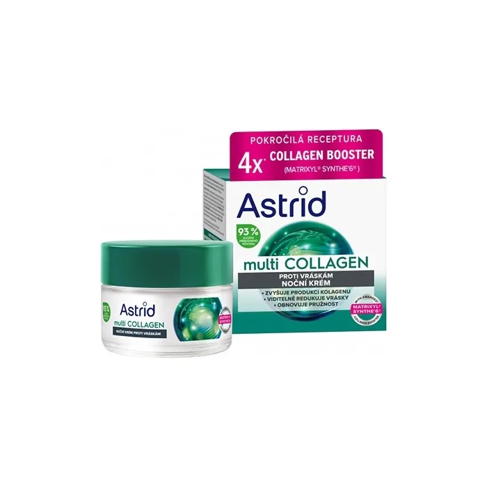 Astrid Anti-Wrinkle And Elasticity Restoring Night Cream Multi Collagen 50 Ml