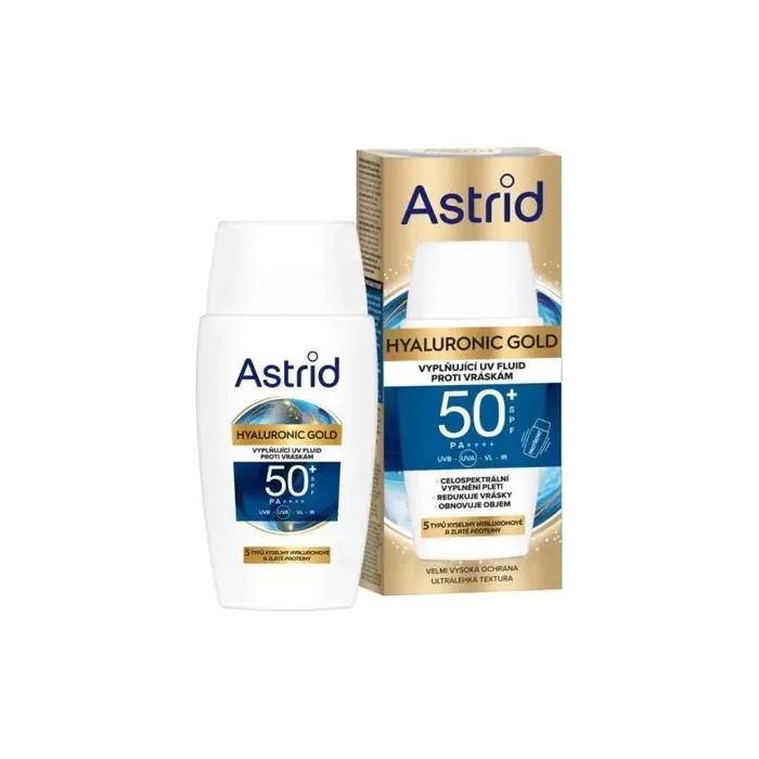 Astrid Filling Daily Facial Fluid Spf 50 Hyaluronic Gold - 50 Ml