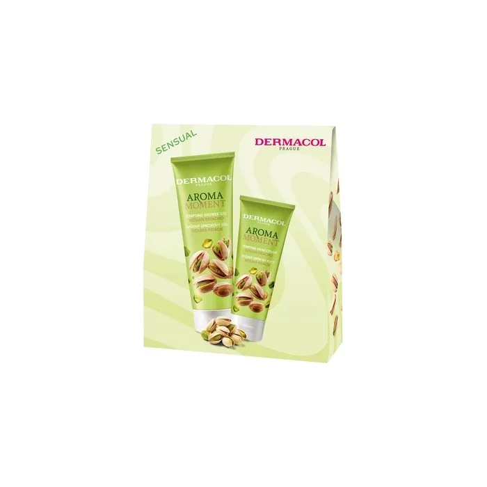 Dermacol Sensual Aroma Moment Hand Cream Sicilian Pistachio 100ml Shower Gel Sicilian Pistachio 250ml
