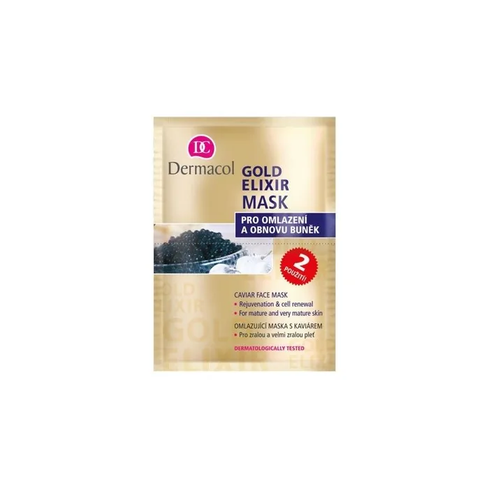 Dermacol Gold Elixir Caviar Face Mask - 2x8g