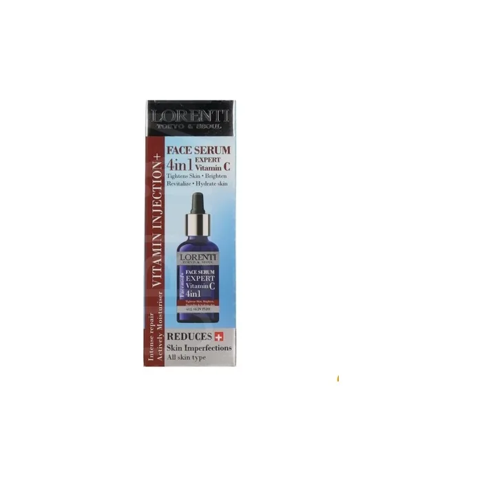 Lorenti 4-in-1 Face Serum with Vitamin C 50ml - Hydrates, Brightens, Tightens Skin