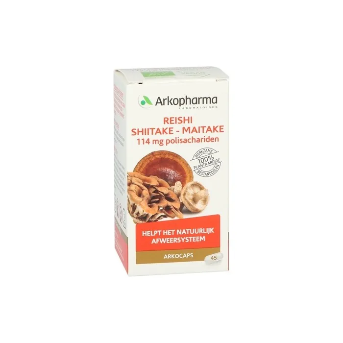 Arkocaps Reishi-Shitake-Maitake - 45 Vegicaps - Mushrooms
