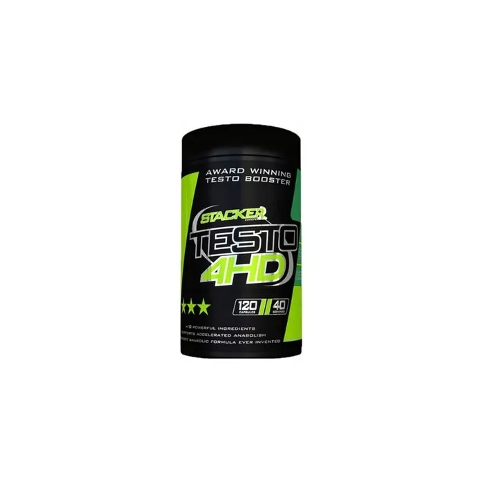 Stacker2 Europe Testo 4HD Testosterone Booster 120 Vegetarian Capsules