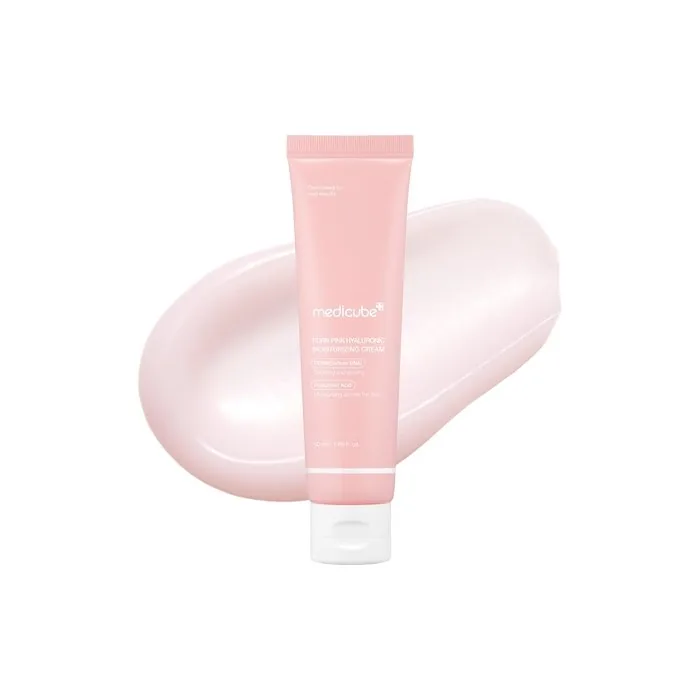 Medicube Salmon DNA PDRN Pink Hyaluronic Moisturizing Cream - Pink Soothing