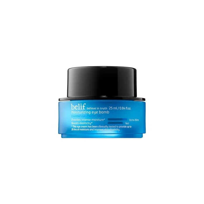 belif Moisturizing Eye Bomb Cream with Squalane 26 Hours of Moisture Boosts Elasticity Increases Skin Resilience Good for Dryness & Loss of Firmness For Normal Dry Combination Oily Skin Type Old Formula