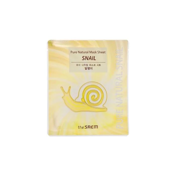 Saem Natural Snail Mask In Sheet A Rejuvenating Face Mask