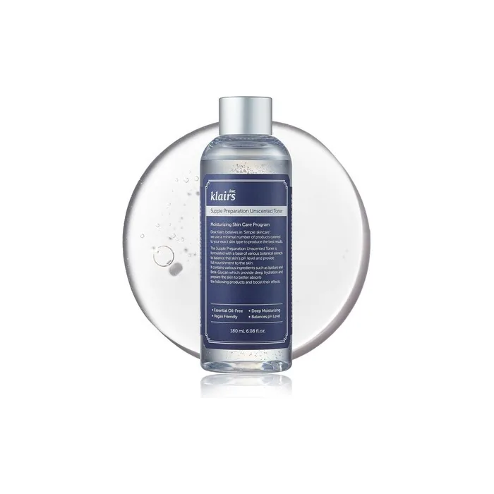 Dearklairs Supple Preparation Unscented Toner 6.08 Fl Oz - Lightweight Essential