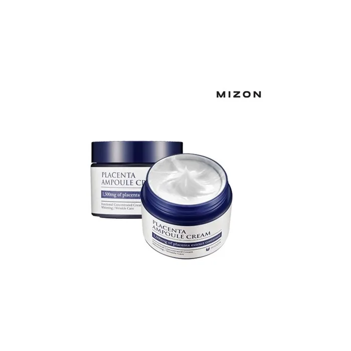Mizon Placenta Ampoule Cream 50ml Moisturizing Care with 1500mg Placenta Extract