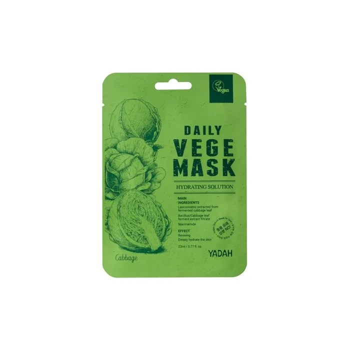 Yadah Daily Vege Mask With Cabbage 23 Ml