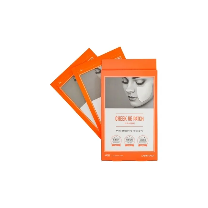 Wooshin Labottach Cheek Ag Patch Hydrogel Collagen Mask For Cheek Skin Care, 4 Pairs