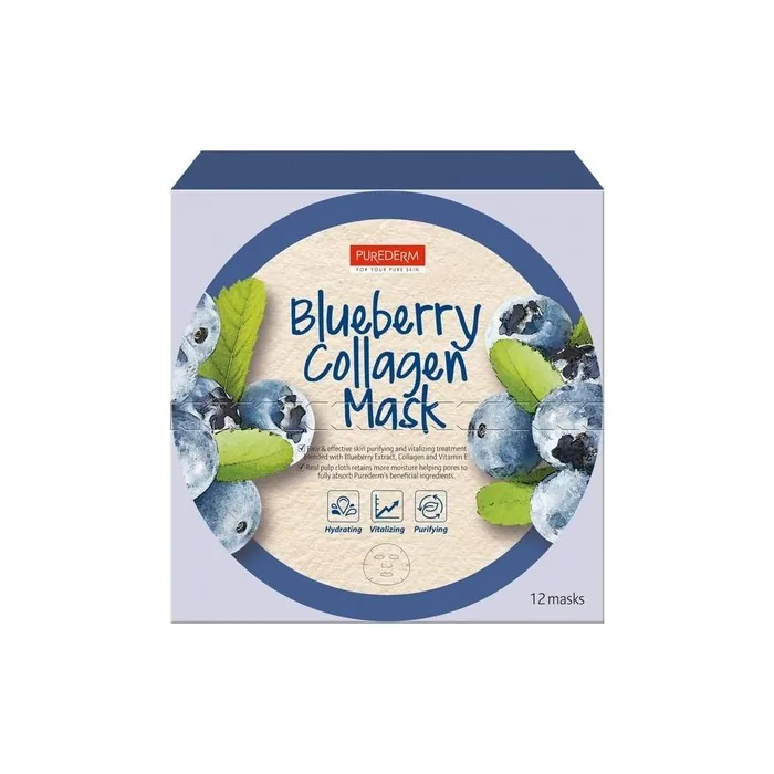 Purederm Blueberry Collagen Face Mask