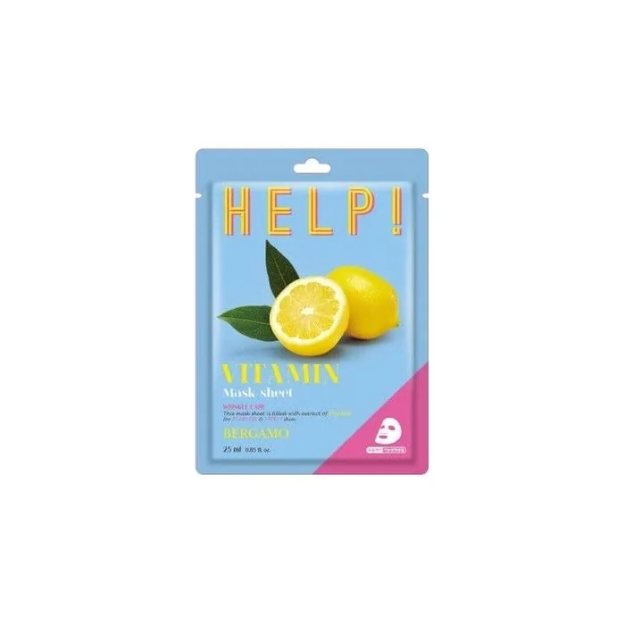 Help Sheet Mask with Vitamin 25ml BERGAMO