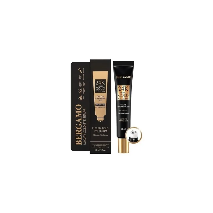 Bergamo Luxury 24k Gold & Octo Hyaluronic Acid Eye Cream 1.01fl Oz 30ml