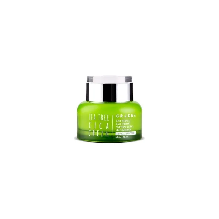 ORJENA Tea Tree CICA Face Cream Redness Antioxidant Soothing Skin Care Centella Asiica Madecassoside Tea Tree Extract For All