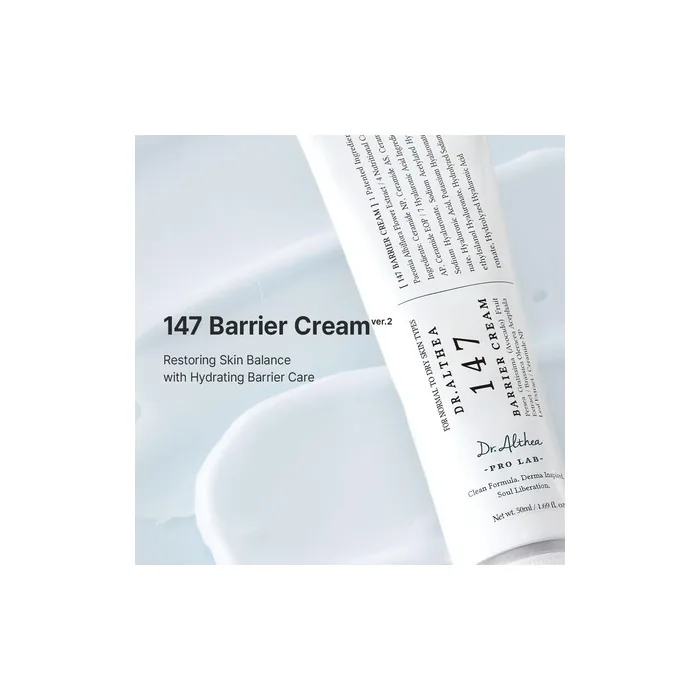 Dralthea 147 Barrier Cream Daily Skin Barrier Care Deep Hydrating