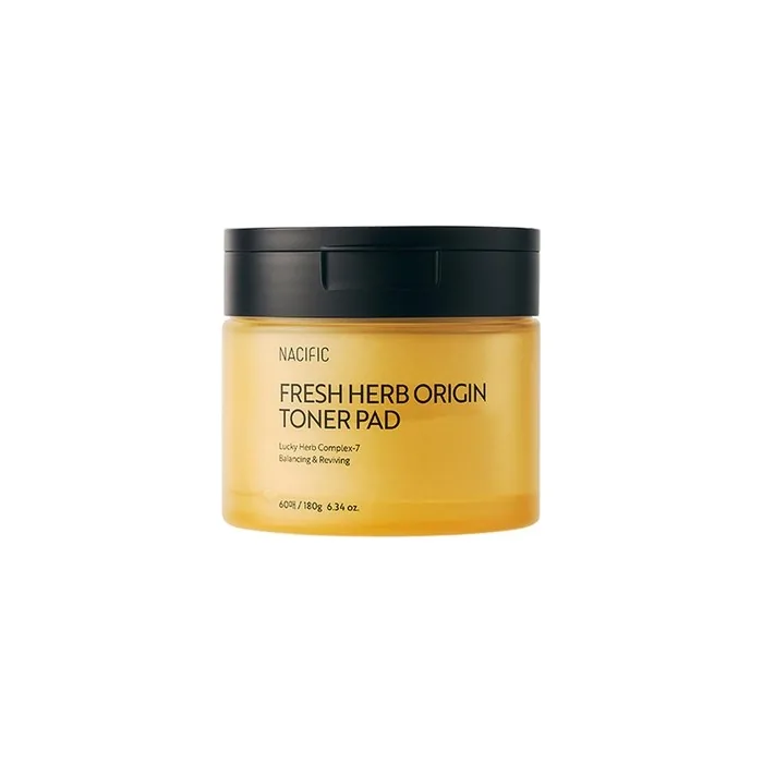 Nacific Fresh Herb Origin Cotton Facial Pads Toner Pads 60 Sheets for Radiance
