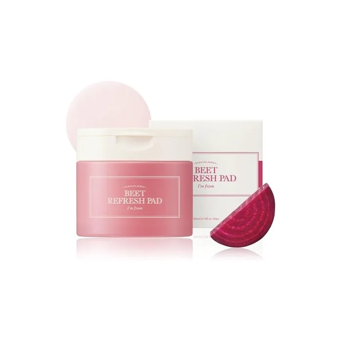 Im From Beet Refresh Pad 60 Sheets Triple-Layered Pads Hold 260ml