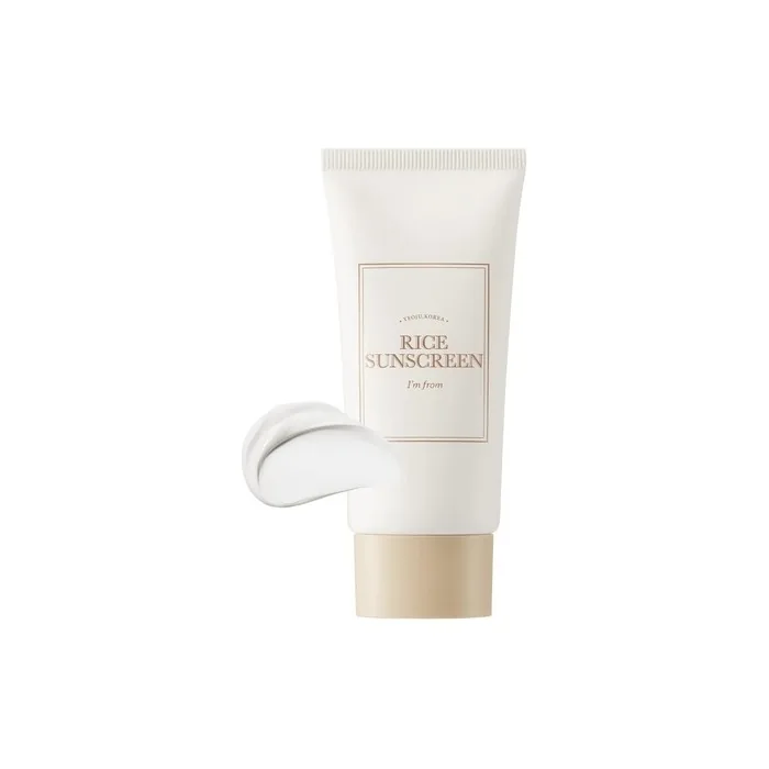 I'M From Rice Sunscreen 50ml Physical with Rice Extract 41% Non-Nano Zinc Oxide