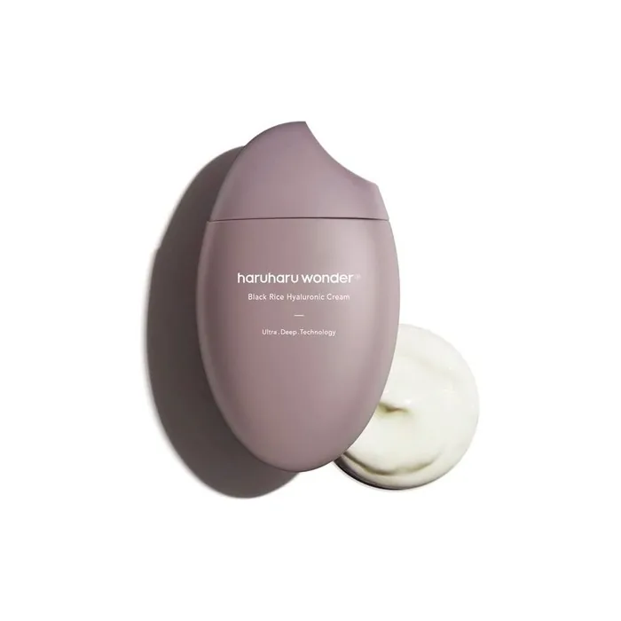 HARUHARU Wonder Black Rice Hyaluronic Cream 1.69 fl. oz / 50ml Fermented Facial Moisturizer - Vegan and Cruelty Free
