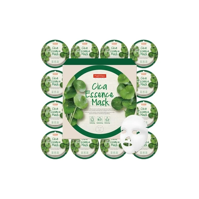 Purederm Cica Essence Mask - Highly Concentrated Cica Ingredients