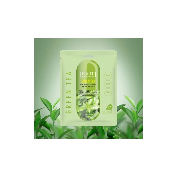 Green Tea Real Ampoule Mask Korean Cosmetics Sheet Masks 27ml
