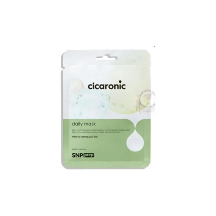SNP PREP Cicaronic Essence Daily Korean Sheet Mask Soothing and Calming