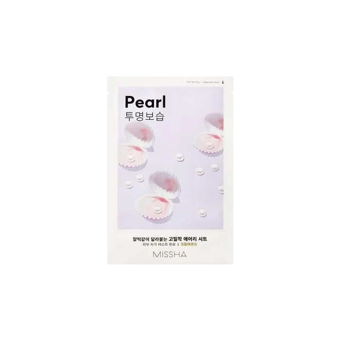 Missha Airy Fit Sheet Mask Brightening Mask With Pearl Extract 19ml
