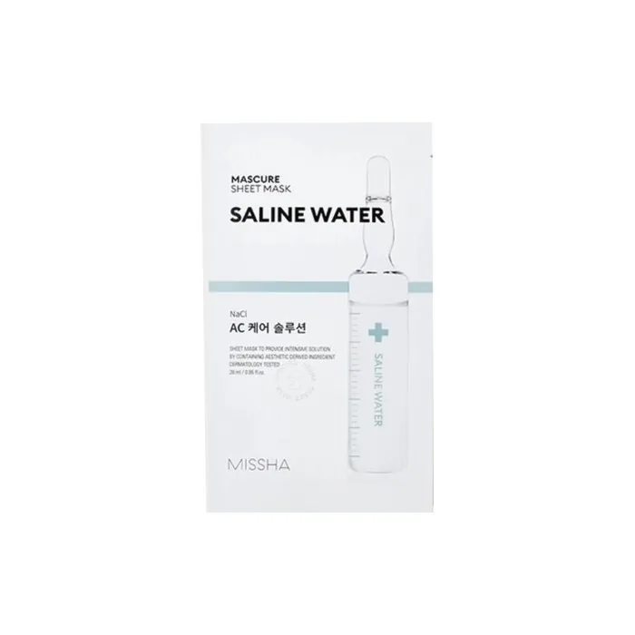 Missha Soothing Mask For Sensitive Skin Mascure Saline Water Sheet Mask 1 Pc