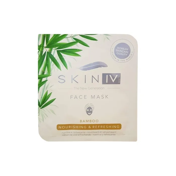 Skin IV Korean Nourishing Refreshing Face Sheet Mask With Bamboo For All Skin Types 25ml