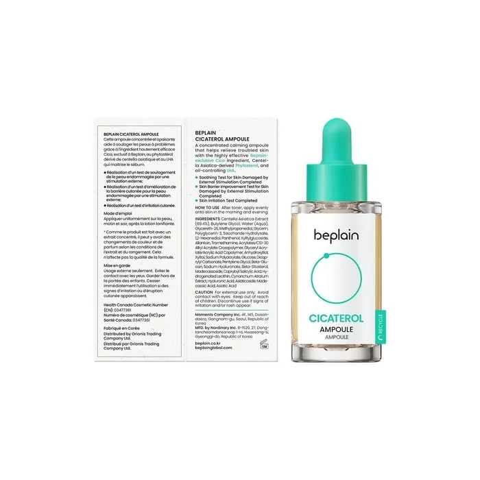 Beplain Cicaterol Face Serum 101 Fl Oz Highly Concentrated Centella