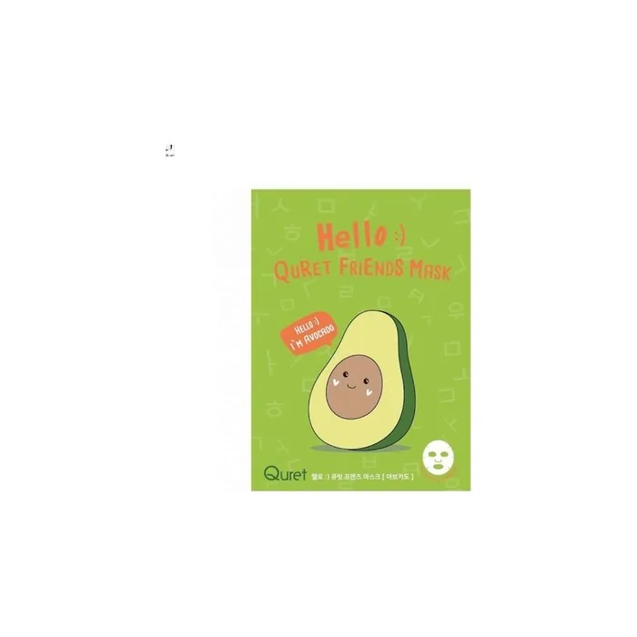 QURET Friends Avocado Peel Off Sheet Face Mask 25g