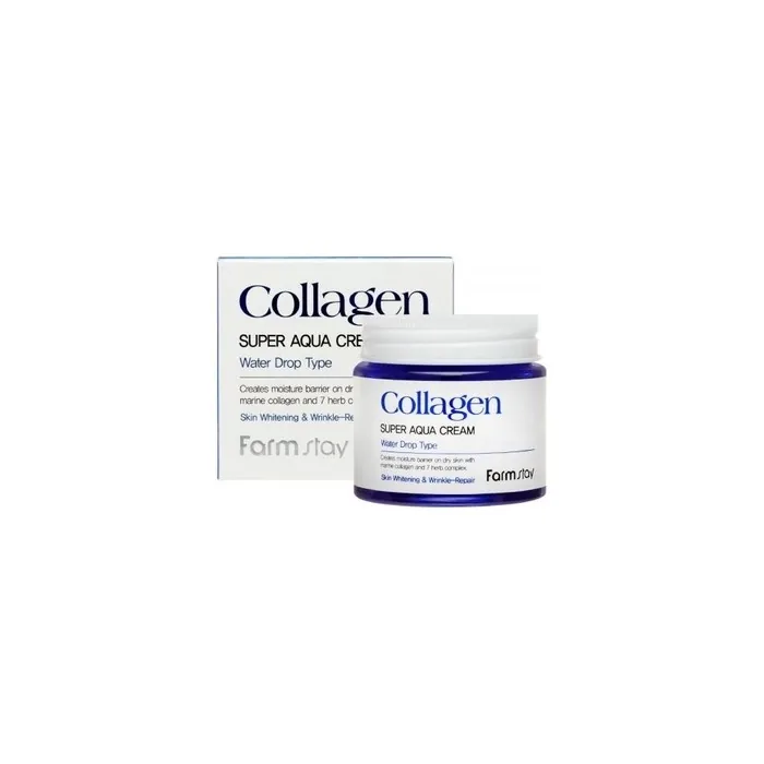 Farmstay Collagen Super Aqua Cream Water Drop 80ml - Intense Hydrating Cream