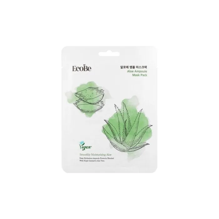 Ecobe Aloe Ampoule Mask 25ml - Soothing and Moisturizing Sheet