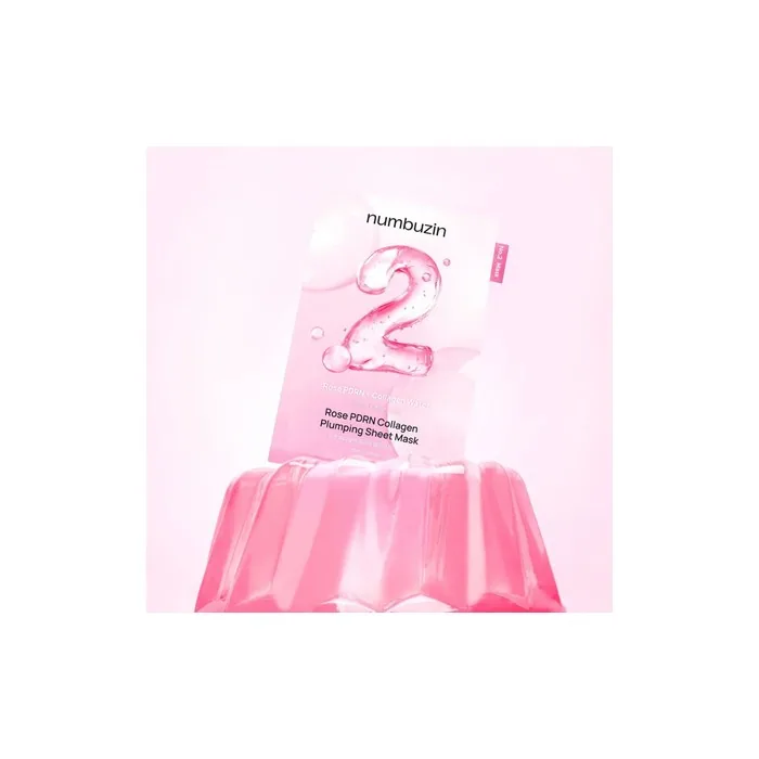 Numbuzin No2 Rose Pdrn Collagen Plumping Sheet Mask 33ml