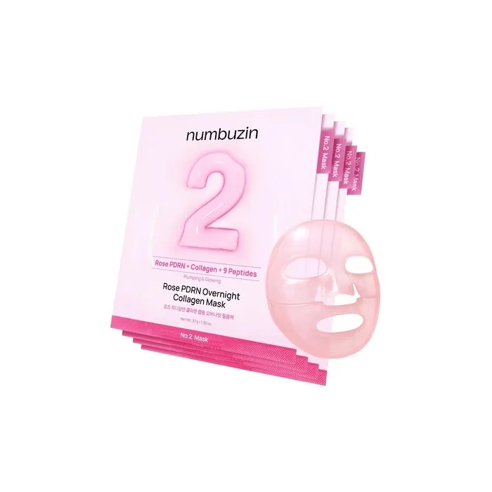 Numbuzin No2 Overnight Face Mask Rose PDRN Collagen Mask