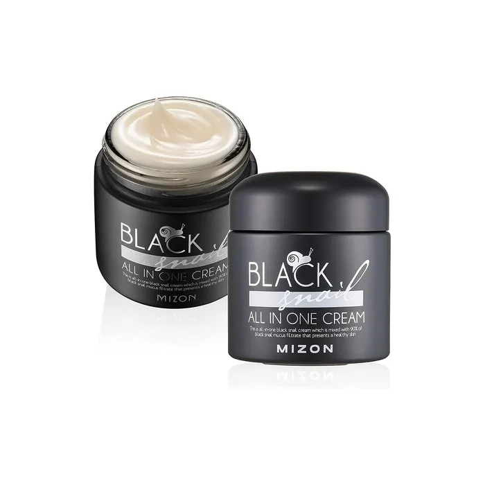 [Mizon] Black Snail All in One Cream Premium Snail Repair Cream with Plant Extracts 75ml