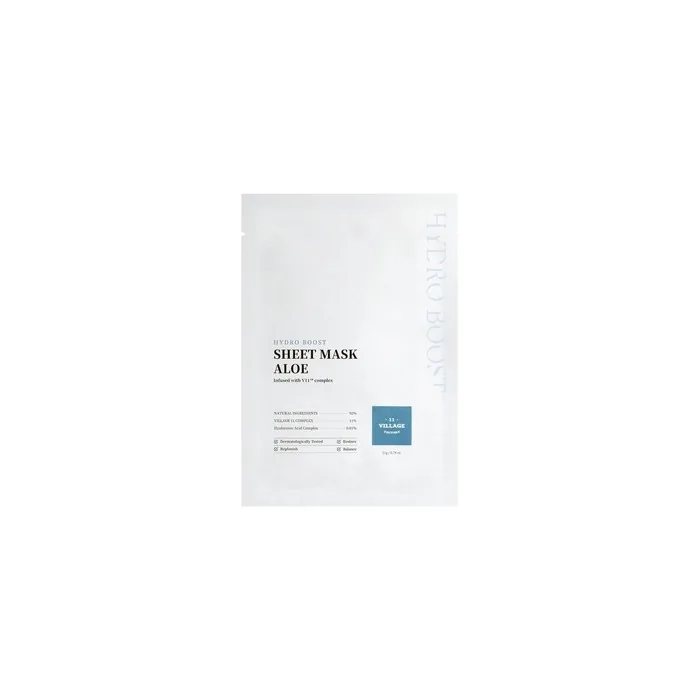 Village 11 Factory Hydro Boost Sheet Mask Aloe 21g - Vegan Aloe Vera Mask