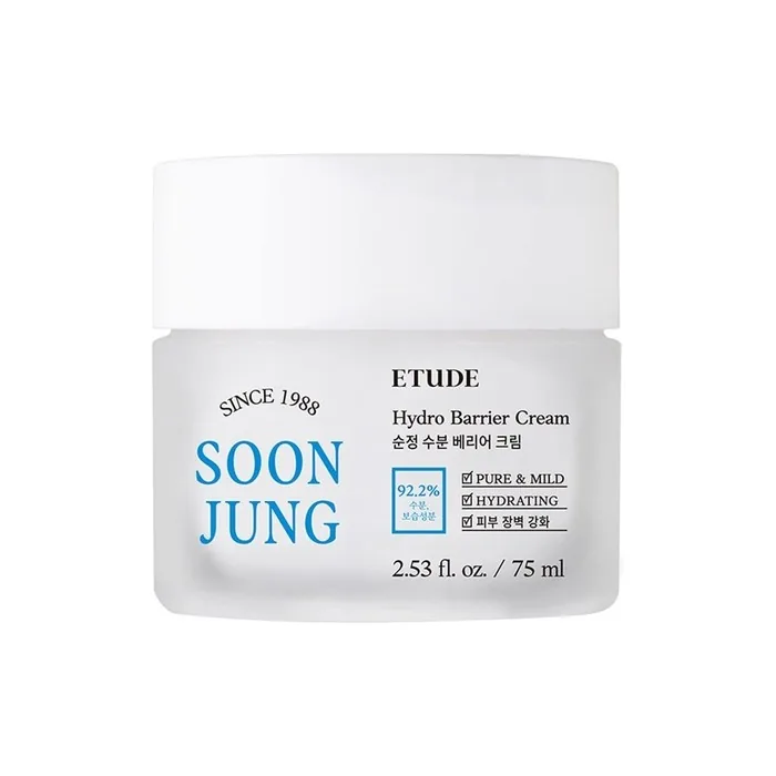 Etude House Soonjung Hydro Barrier Cream 75ml Moisturizing and Soothing Cream 2.53 Fl Oz