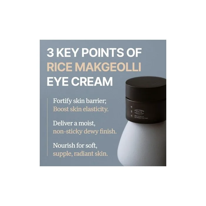 Eye Cream from Rice Makgeolli Made from Korean Rice 30ml